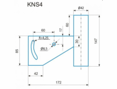CSAT KNS4 konzole pro malá zařízení s naklápěním
