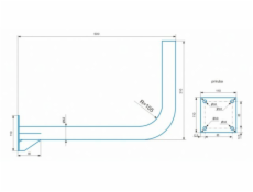 CSAT KS2 + 2x2Z1 konzola na zeď, trubku, stožár - 50cm od zdi