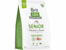 BRIT Care Dog Sustainable Senior Chicken & Insect - dry dog food - 3 kg
