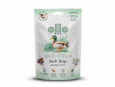 OLLO Air-Dried Anti-Stress Duck strips - pamlsek pro psa - 80g