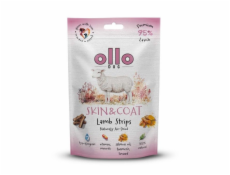 OLLO Air-Dried Skin & Coat Lamb strips - pamlsek pro psa - 80g