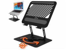 Nastavitelný, otočný, ergonomický stojan na notebook 10–17” LAPTOP STAND ROTO MT2662