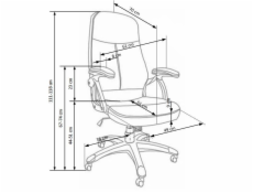 NENURODYTA_V ŽIDLE EDISON 111-118X64X111-118 ČERNÁ