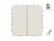 Impulzní spínač LIREGUS MODERN, 2. třída, matná béžová barva