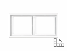 Dvojitý rám LIREGUS MODERN, matně bílý