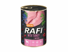 Dolina Noteci Rafi Mokré krmivo pro psy s krůtím masem, borůvkami a brusinkami - 800g