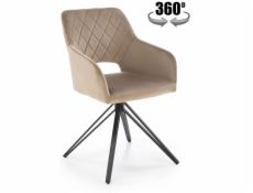 NENURODYTA_V JÍDELNÍ ŽIDLE K535 MATNÁ BÉŽOVÁ 57X60X86