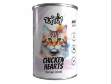 TUF TUF Meatloaf with chicken hearts - mokré krmivo pro kočky - 400g