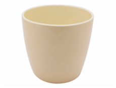 Květináč Domoletti Emi, keramický, O 26 cm, žlutý