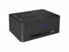 IcyBox IB-1233CL-CR čtečka karet 2x 2,5/3,5 SSD/HDD