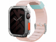 Řemínek pro Apple Watch Skinarma Shokku 45/44/42 mm světle růžový Řemínek pro Apple Watch Skinarma Shokku 45/44/42 mm světle růžový