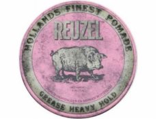 Reuzel Hollands Finest Pomade pomáda s velmi silnou fixací na bázi vosků a olejů růžová 113 g