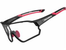 RockBros Cyklistické brýle Fotochromatické s obroučkou a filtry UV 400 UVA a UVB, černé a červené ROCKBROS