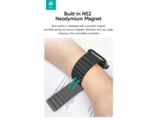 Deví řemínek Nature Silicone Magnetic Watch Band 44/45/46mm - Black Deví řemínek Nature Silicone Magnetic Watch Band 44/45/46mm - Black