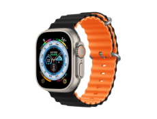 Deví řemínek Deluxe Series Sport6 Silicone Two-tone Band 40/41mm - Black/Orange