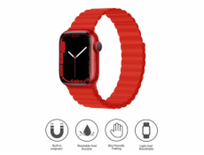 Deví řemínek Deluxe Series Sport3 Silicone Magnet Band 40/41/42mm - Red