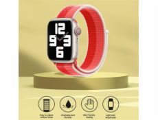 Deví řemínek Nylon Braided Two-Tone Loop pro Apple Watch 40/41/42mm - Peony