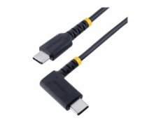 StarTech.com 6in (15cm) USB C Charging Cable Right Angle, 60W PD 3A, Heavy Duty Fast Charge USB-C Cable, USB 2.0 Type-C, Durable and Rugged Aramid Fiber, S20/iPad/Pixel - High Quality USB Charging Cor