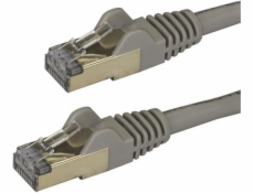 StarTech.com 2m CAT6A Ethernet Cable, 10 Gigabit Shielded Snagless RJ45 100W PoE Patch Cord, CAT 6A 10GbE STP Network Cable w/Strain Relief, Grey, Fluke Tested/UL Certified Wiring/TIA - Category 6A - 