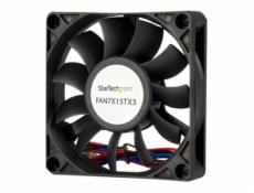 StarTech.com 70x15mm Replacement Ball Bearing Computer Case Fan w/ TX3 Connector - 3 pin case Fan - TX3 Fan - 70mm Fan (FAN7X15TX3) - Ventilátor skríne - 70 mm - cerná
