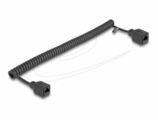 Delock - Sítový prodlužovací kabel - RJ-45 (F) do RJ-45 (F) - 3 m - 5 mm - UTP - CAT 5e - svinutý - cerná