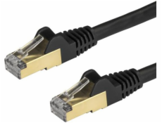 StarTech.com 3m CAT6A Ethernet Cable, 10 Gigabit Shielded Snagless RJ45 100W PoE Patch Cord, CAT 6A 10GbE STP Network Cable w/Strain Relief, Black, Fluke Tested/UL Certified Wiring/TIA - Category 6A -