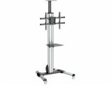 StarTech.com Heavy Duty Rolling Portable TV Cart Stand with Wheels - 32 to 75 inch - Adjustable Rotating Mobile Flat Panel Screen Mount (STNDMTV70) - Vozík - pro plochý panel - plast, hliník, ocel - c