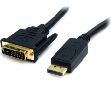 StarTech.com DisplayPort to DVI Cable - 6ft / 2m - 1920 x 1200 - M/M ? DP to DVI Adapter Cable ? Passive DisplayPort Monitor Cable (DP2DVI2MM6) - Kabel adaptéru - DVI-D (M) do DisplayPort (M) - 1.8 m 