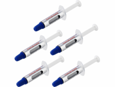 StarTech.com Thermal Paste, High Performance Thermal Paste, Pack of 5 Re-sealable Syringes (1.5g / each), Metal Oxide Heat Sink Compound, CPU Thermal Paste, Thermal Glue, RoHS / CE - GPU Grease - Term