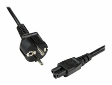 StarTech.com 2m (6ft) Laptop Power Cord, EU Schuko to C5, 2.5A 250V, 18AWG, Notebook / Laptop Replacement AC Cord, Printer/Power Brick Cord, Schuko CEE 7/7 to Clover Leaf IEC 60320 C5 - Laptop Charger