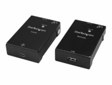 StarTech.com USB 2.0 Extender over Cat5e/Cat6 Cable (RJ45), Up to 165ft (50m), High Speed USB Port Extender Adapter Kit, Powered, USB over Ethernet Cable Extender, 480Mbps, Metal Housing - Power/Link/