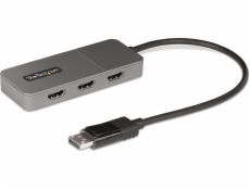 StarTech.com 3-Port MST Hub, DisplayPort to Triple HDMI Monitors, 4K 60Hz, DP 1.4 Multi-Monitor Video Adapter with 1ft (30cm) Built-in Cable, USB Powered, Windows Only - Multi-Stream Transport Hub (MS