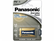 Baterie 6F22 (9V) alkalická PANASONIC Everyday Power 1ks / blistr