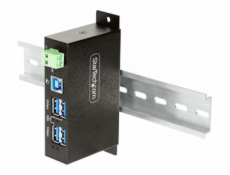 StarTech.com 4-Port Managed USB Hub with 4x USB-A, Heavy Duty with Metal Industrial Housing, ESD & Surge Protection, Wall/Desk/Din-Rail Mountable, USB 3.0/3.1/3.2 Gen 1 5Gbps - Rozbocovac - 3 x USB 3.