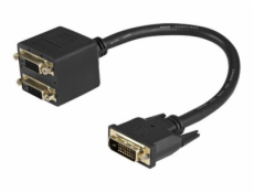 StarTech.com 1 ft DVI-D to 2x DVI-D Digital Video Splitter Cable - M/F (DVISPL1DD) - Video rozdelovac - dva spoje - DVI-D se zdírkami (female) do DVI-D s piny (male) - 30.5 cm - odstínený - cerná - pr