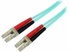 StarTech.com 2m Fiber Optic Cable - 10 Gb Aqua - Multimode Duplex 50/125 - LSZH - LC/LC - OM3 - LC to LC Fiber Patch Cable - Patch kabel - multirežim LC (M) do multirežim LC (M) - 2 m - optické vlákno