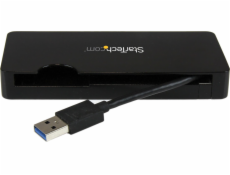 StarTech.com USB 3.0 to HDMI or VGA Adapter Dock - USB 3.0 Mini Docking Station w/ USB, GbE Ports - Portable Universal Laptop Travel Hub (USB3SMDOCKHV) - Dokovací stanice - USB - HDMI - 1GbE - pro P/N