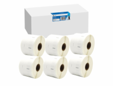 6x G&G Etiketten 32mm x 57mm sw- komp. m. Dymo 11354/ s0722540