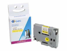 G&G Schriftband 12mm x 8m sw-gb Komp. m. Brother TZe-631