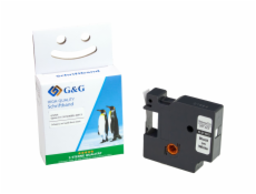 G&G Schriftband 9mm x 7m sw-ws Komp. m. Dymo D1/ 40913/ S072068