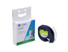 G&G Schriftband 12mm x 4m sw-ws komp. m. Dymo S0721660/ 91221