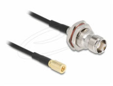 Delock - Kabel antény - TNC (F) do SMB (F) - 20 cm - 2.7 mm - koaxiál - RG-174 - cerná