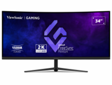 ViewSonic VX3418C-2K  34  21:9, 3440 x 1440, VA, 1500R zakřivený, 180Hz, 1ms MPRT, 2 HDMI, 2 DP, speakers, výš. nast.