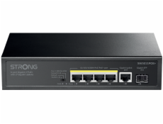 STRONG switch SW5011POE+/ 4x port Gigabit POE+/ 1x Ggabit Uplink port/ 1x Gigabit port SFP/ IEEE802.3af/at/ kovové šasi STRONG switch SW5011POE+/ 4x port Gigabit POE+/ 1x Ggabit Uplink port/ 1x Gigabit port SFP/ IEEE802.3af/at/ kovové šasi
