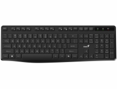 GENIUS klávesnice KB-7200, bezdrátová 2,4GHz, Mini-receiver, Copilot, CZ+SK layout, černá