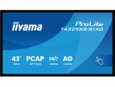 iiyama ProLite T4329AS-B1AG - 43  Trída úhloprícky (42.5  zobrazitelný) displej LCD s LED podsvícením - digital signage - s dotyková obrazovka (multi touch) - 4K UHD (2160p) 3840 x 2160 - Direct LED -