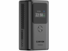 CANYON Power Bank PB-130, 10000mAh PD30W, TFT display, dark grey
