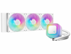 DEEPCOOL vodní chladič LE360 V2 / 3x120 PWM ARGB fan / displej / bílý