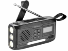 Sandberg Survivor All-in-1 DAB Radio 4500 mAh, multifunkční outdoorové rádio, černé