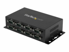 StarTech.com 8 Port USB to Serial RS232 Adapter - Wall Mount - Din Rail - COM Port Retention - FTDI USB to DB9 RS232 Hub (ICUSB2328I) - Sériový adaptér - USB 2.0 - RS-232 x 8 - cerná